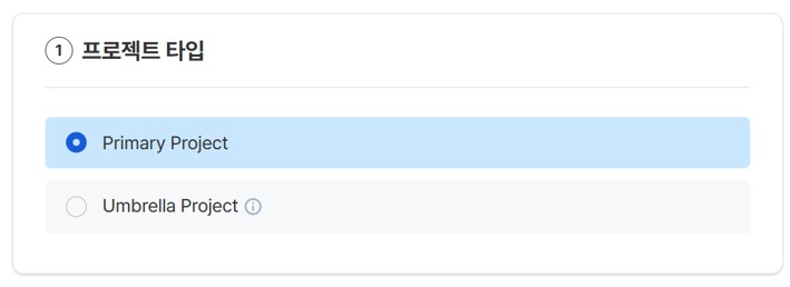 가. 프로젝트 타입